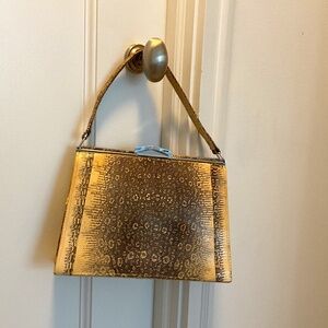 Vintage skin top handle bag - super chic!